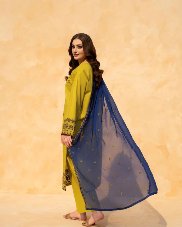 Embroidered 3-Piece Suit – Classic Handcrafted Elegance