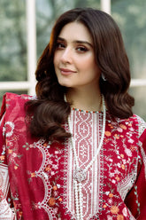Bahar - Luxury Dhanak Embroidered 3PC Suit | Unstitched