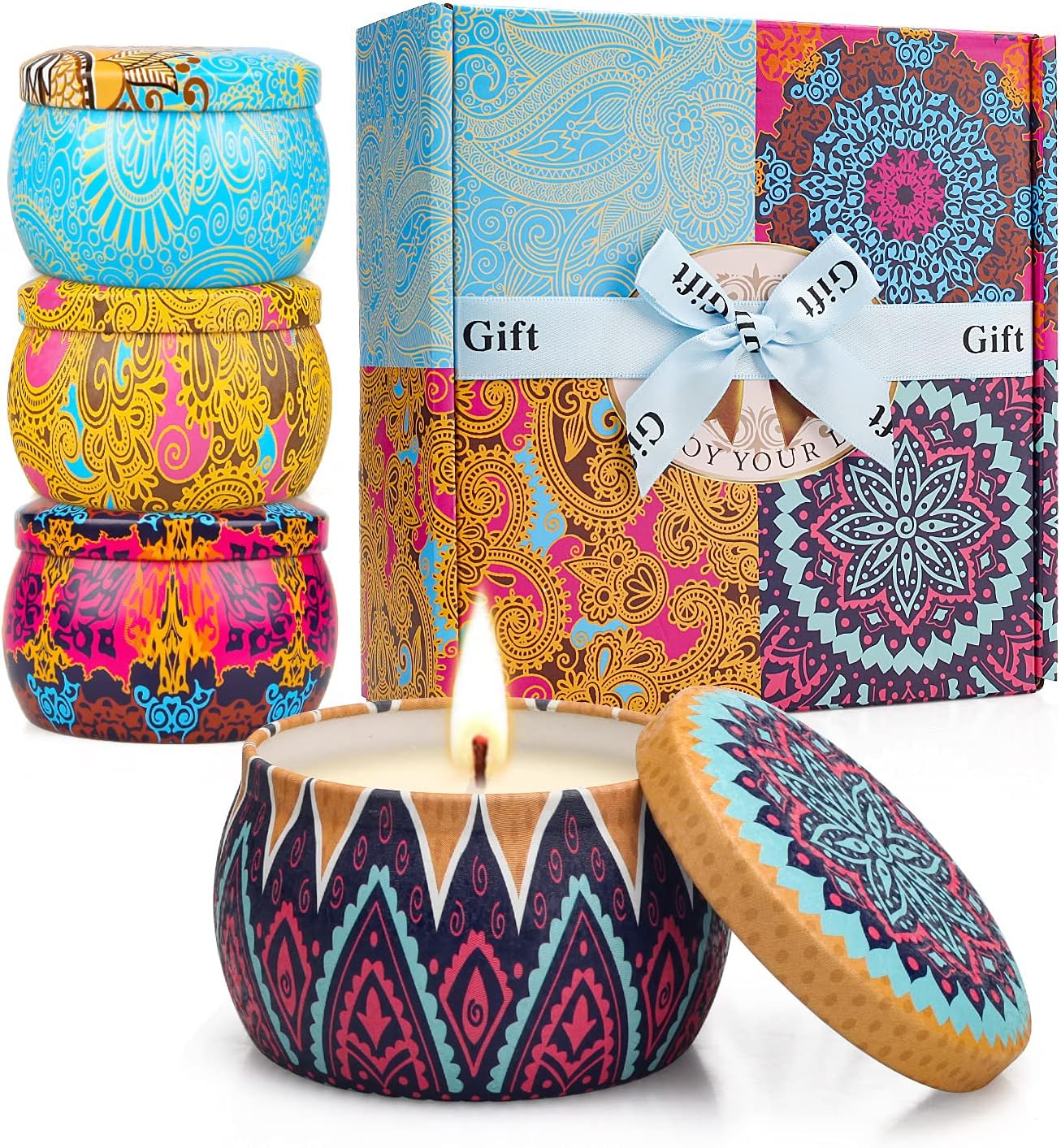 Zaroon Aromatherapy Candle Gift Set